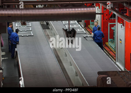 La production automobile BMW à la plante-mère dans Milbertshofen. Dans la photo l'usine peut être vu. Banque D'Images