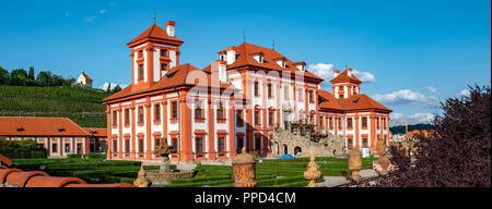 Chateau Troja à Prague - République Tchèque Banque D'Images