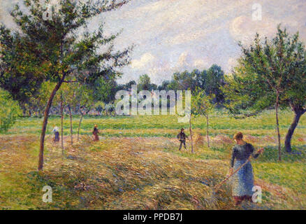 ARTE SIGLO XIX. FRANCIA. CAMILLE PISSARRO (1830-1903). Pintor francés fundador del impresionismo. La fenaison 'temps' (1892). Oleo sobre lienzo. Instituto de Arte de Chicago (The Art Institute of Chicago). CHICAGO. L'état de l'Illinois. Estados Unidos. Banque D'Images