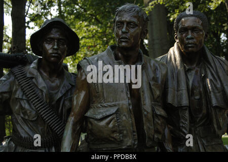 Les trois soldats (1984) de Frederick Hart (1943-1999). Vietnam Veterans Memorial. Washington D.C. United States. Banque D'Images