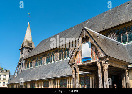 L'église Sainte Catherine à Honfleur - Normandie, France Banque D'Images