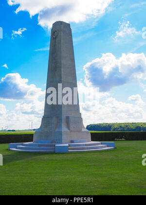 Monument aux morts des forces armées de Nouvelle-Zélande à Longueval dans la somme Battlefield en France Banque D'Images