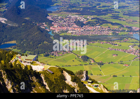 La ville de Füssen à Tegelberg en Bavière Banque D'Images