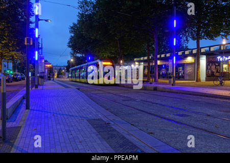 Brest, tramways, Linie A, Place de la Liberté Banque D'Images