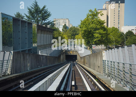 Rennes, VAL-Metro, Station Pontchaillou Banque D'Images