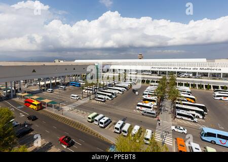 Palma de Majorque, Espagne - 21 juillet 2018 : Terminal à l'aéroport de Palma de Majorque en Espagne. Dans le monde d'utilisation | Banque D'Images