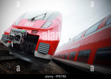 La Deutsche Bahn a introduit de nouvelles automotrices électriques Talent du type '2' qui sera utilisé dans le Werdenfels-Netz. Banque D'Images