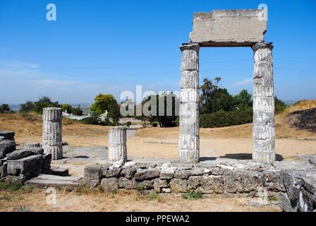 L'Ukraine. République autonome de Crimée. Ruines de l'ancienne ville grecque de Panticapaeum, fondée par Milesians dans Mont Mithridat. Kertch. Banque D'Images