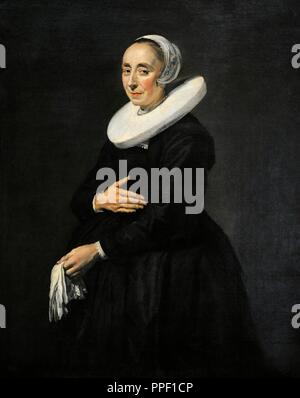 Frans Hals (1581/1585-1666). Peintre hollandais. Portrait d'une femme (Cornelia van der Meer ?), ca.1640. Musée Wallraf-Richartz. Cologne. L'Allemagne. Banque D'Images