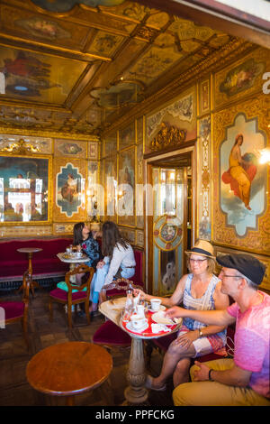 Venezia, Markusplatz, Café Florian - Venise, Piazza San Marco, Caffe Florian Banque D'Images