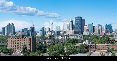 CALGARY, CANADA - LE 6 JUILLET 2018 : d'horizon de la ville de Calgary, Alberta, Canada Banque D'Images