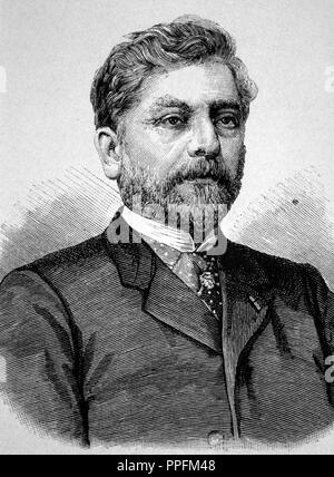 Alexandre Gustave Eiffel (1832-1923), ingénieur français. Banque D'Images