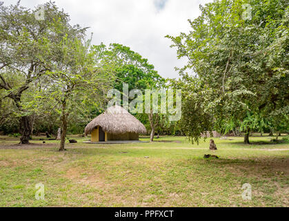 Bungalow dans le Parc National Naturel de Tayrona, Colombie Banque D'Images