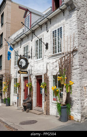 Le Sachem - un Native American art boutique dans le Vieux Québec, à proximité de l'Hôtel de Ville de Québec (Hôtel de Ville de Québec). La ville de Québec, Québec, Canada. Banque D'Images