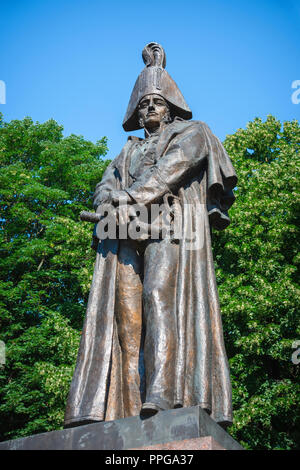 Michael Barclay de Tolly, statue du maréchal russe Michael Andreas Barclay de Tolly dans l'Esplanade Park à Riga, Lettonie. Banque D'Images