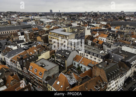 Vue de Gand à partir de la hauteur, détail de la Belgique, du tourisme Banque D'Images