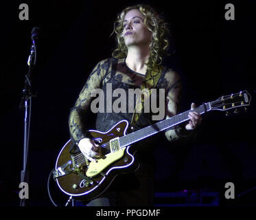 Vicki Peterson "the bangles' à l'Orpheum Theatre de Boston, Boston MA photo bill belknap 2001 Banque D'Images