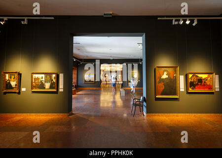 Budapest, Hongrie - le 16 août 2018 : l'intérieur de la Galerie nationale hongroise de Budapest. Banque D'Images