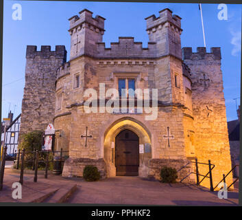 Vieille prison de Buckingham, Market Hill, le centre-ville de Buckingham, España Banque D'Images