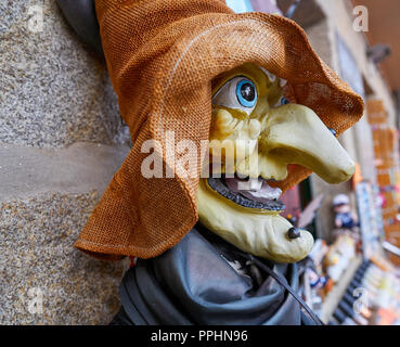 Face au profil de sorcière à Vigo Espagne Galice Banque D'Images
