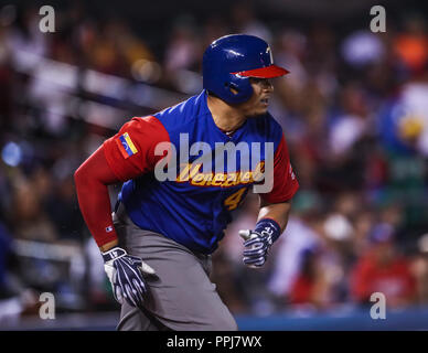 Miguel Cabrera, durante el partido entre Puerto Rico contra Venezuela, World Baseball Classic en estadio Charros de Jalisco en Zapopan, Mexique. Marc Banque D'Images