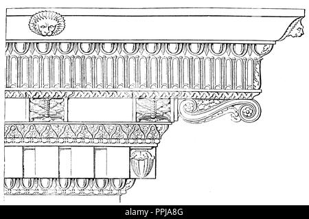 Du temple des Dioscures (erroné de Jupiter Stator), anonym 1870 Banque D'Images