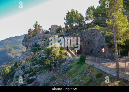 Dans Mountanroad Tramuntana à Majorque Banque D'Images