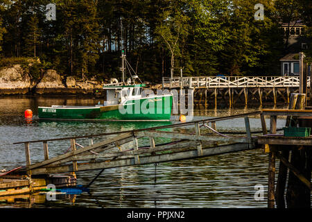 Port Cundy's Harbour, Maine, USA Banque D'Images