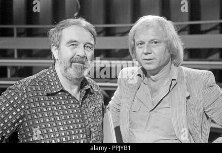 Das ist Ihr Leben, Fernsehshow, Deutschland 1976, Erinnerungen mit Lothar Günther Buchheim (liens) und Wolfgang Petersen (156) Banque D'Images