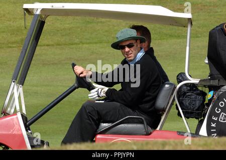 Allstar Golf, Celtic Manor, Newport, 2005. L'acteur James Nesbitt Banque D'Images