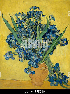 Iris. Date/période : 1890 - 1890. La peinture. Huile sur toile. Hauteur : 92 cm (36,2 in) ; Largeur : 73,5 cm (28,9 in). Auteur : Vincent VAN GOGH. VAN GOGH, VINCENT. Banque D'Images