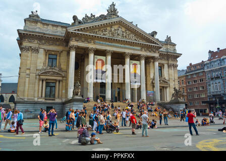 Bourse de Bruxelles, bourse de Bruxelles, Place de la Bourse, Bruxelles, Belgique Banque D'Images