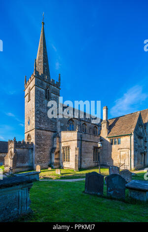 L'église St Cyriac, Lacock, Wiltshire, Angleterre, Royaume-Uni, Europe Banque D'Images