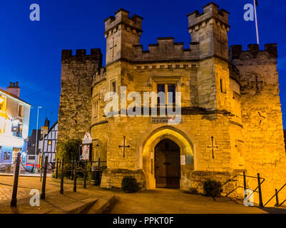 Vieille prison de Buckingham, Market Hill, le centre-ville de Buckingham, España Banque D'Images