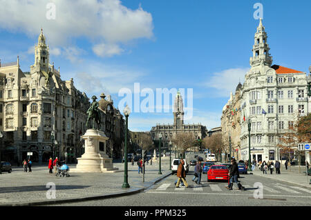 Avenida dos Aliados. Porto, Portugal Banque D'Images