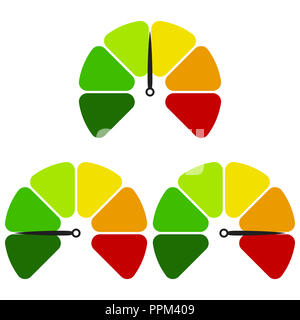 L'icône de l'indicateur de télévision. L'indicateur coloré signe. Logo Vector pour la conception web, mobiles et des infographies. Illustration vecteur eps10. Isolated on white ba Banque D'Images