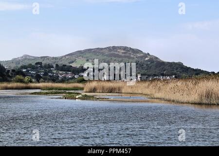 Une vue de l'estury de Conwy dans le Nord du Pays de Galles Banque D'Images
