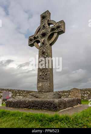 Croix près de Ardtalla Kildalton sur l'île d'Islay Ecosse Banque D'Images