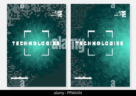 Arrière-plan de visualisation. La technologie pour le big data, en artificiel Illustration de Vecteur