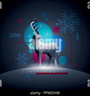 Abstract vector illustration cerf. Les éléments sont séparément en couches en fichier vectoriel. Illustration de Vecteur