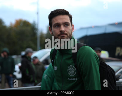 McDiarmid Park, Perth, Royaume-Uni. 26 Sep, 2018. Coupe de la ligue écossaise de football, quarts de finale, St Johnstone contre Celtic ; Craig Gordon de Celtic arrive pour le match : Action Crédit Plus Sport/Alamy Live News Banque D'Images