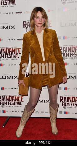 Londres, Royaume-Uni. 26 Septembre, 2018. Sienna Guillory assiste au Gala d'ouverture Raindance 2018 tenue à vue West End, Leicester Square, le 26 septembre 2018 à Londres, en Angleterre. Credit Photo : Alamy/Capital Live News Banque D'Images