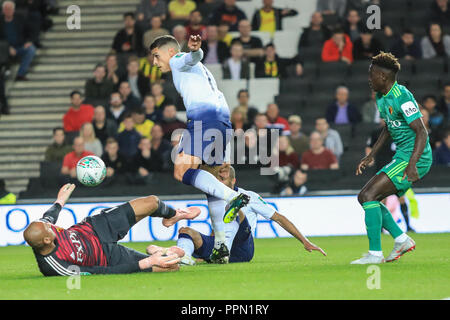 Milton Keynes, Royaume-Uni. 26 Septembre, 2018. Carabao EFL Cup, troisième tour, Tottenham vs Watford ; Erik Lamela (11) de Tottenham : Crédit Fogliati Romena/News Images images Ligue de football anglais sont soumis à licence DataCo Crédit : News Images /Alamy Live News Banque D'Images