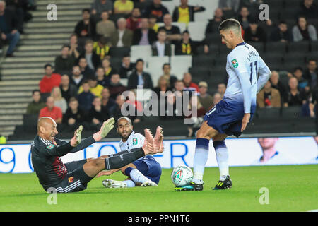 Milton Keynes, Royaume-Uni. 26 Septembre, 2018. Carabao EFL Cup, troisième tour, Tottenham vs Watford ; Erik Lamela (11) de Tottenham : Crédit Fogliati Romena/News Images images Ligue de football anglais sont soumis à licence DataCo Crédit : News Images /Alamy Live News Banque D'Images