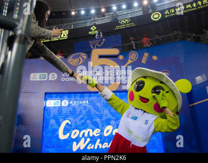 Wuhan, Chine. 26 septembre 2018 - Ambiance 2018 Dongfeng Motor Wuhan ouvrir le tournoi de tennis WTA Premier 5 Crédit : AFP7/ZUMA/Alamy Fil Live News Banque D'Images