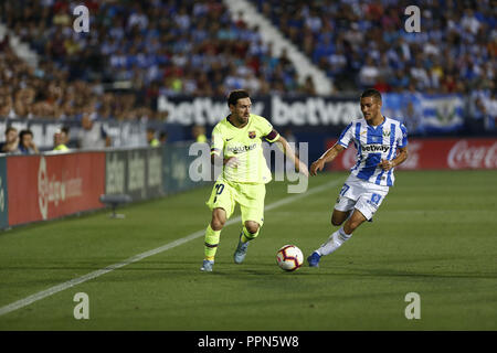 Getafe, Madrid, Espagne. 26 Sep, 2018. Lionel Messi (FC Barcelone) au cours de la La Liga match entre CD Leganes et le FC Barcelone au stade de Butarque à Martorell. Credit : Manu Haiti/SOPA Images/ZUMA/Alamy Fil Live News Banque D'Images