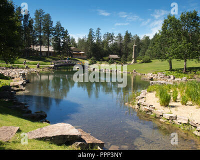 Jardin Japonais Kurimoto, Alberta, Canada Banque D'Images