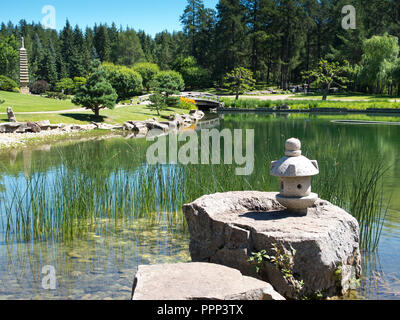 Jardin Japonais Kurimoto, Alberta, Canada Banque D'Images