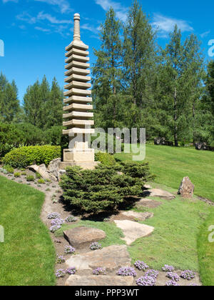 Jardin Japonais Kurimoto, Alberta, Canada Banque D'Images