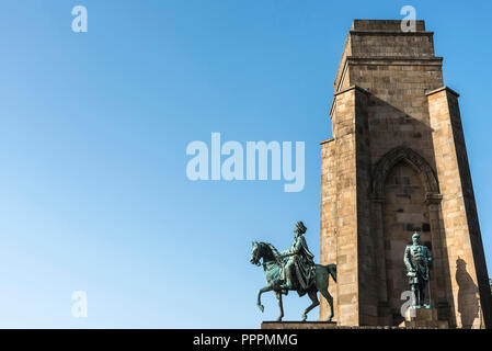 Kaiser-Wilhelm-Memorial, Hohensyburg, Dortmund, Ruhr, Rhénanie du Nord-Westphalie, Allemagne Banque D'Images